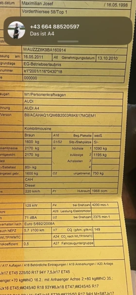 Audi A4 2.0TDI 170ks 4x4 180000km - 11 лв. / 5.62 € - 98252728 5 | Car24.bg Audi A4 2.0TDI 170ks 4x4 180000km - 11 лв. / 5.62 € - 98252728 5