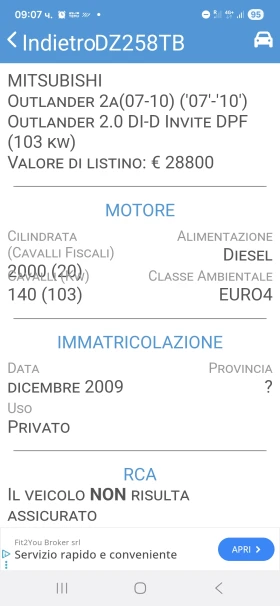 Mitsubishi Outlander 2.0 TDI 57000км - 15000 лв. / 7669.38 € - 99501457 15 | Car24.bg Mitsubishi Outlander 2.0 TDI 57000км - 15000 лв. / 7669.38 € - 99501457 15