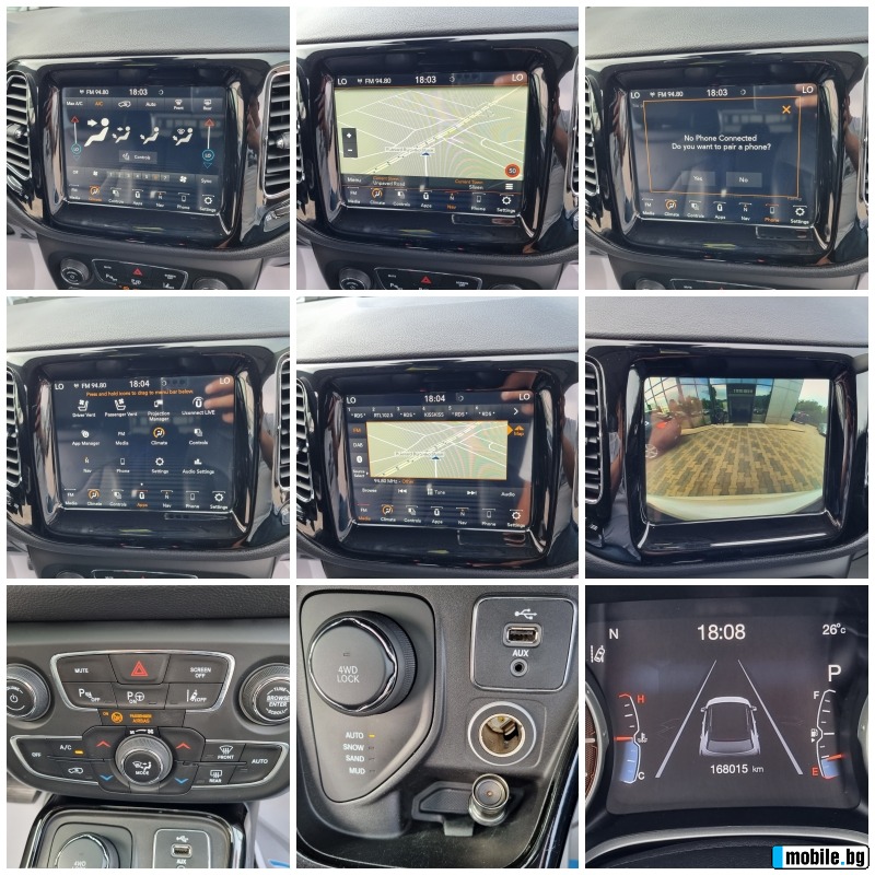 Jeep Compass 2.0MJT-4x4* 9 * LIMITED* 168.* 2018.EUR | Mobile.bg   14