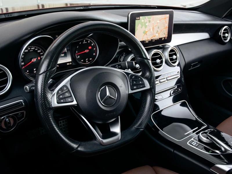 Mercedes-Benz C 300 AMG-pkg| COUPE| BROWN INT| NAV| PANOROOF| B.SPOT| , снимка 8 - Автомобили и джипове - 53156530