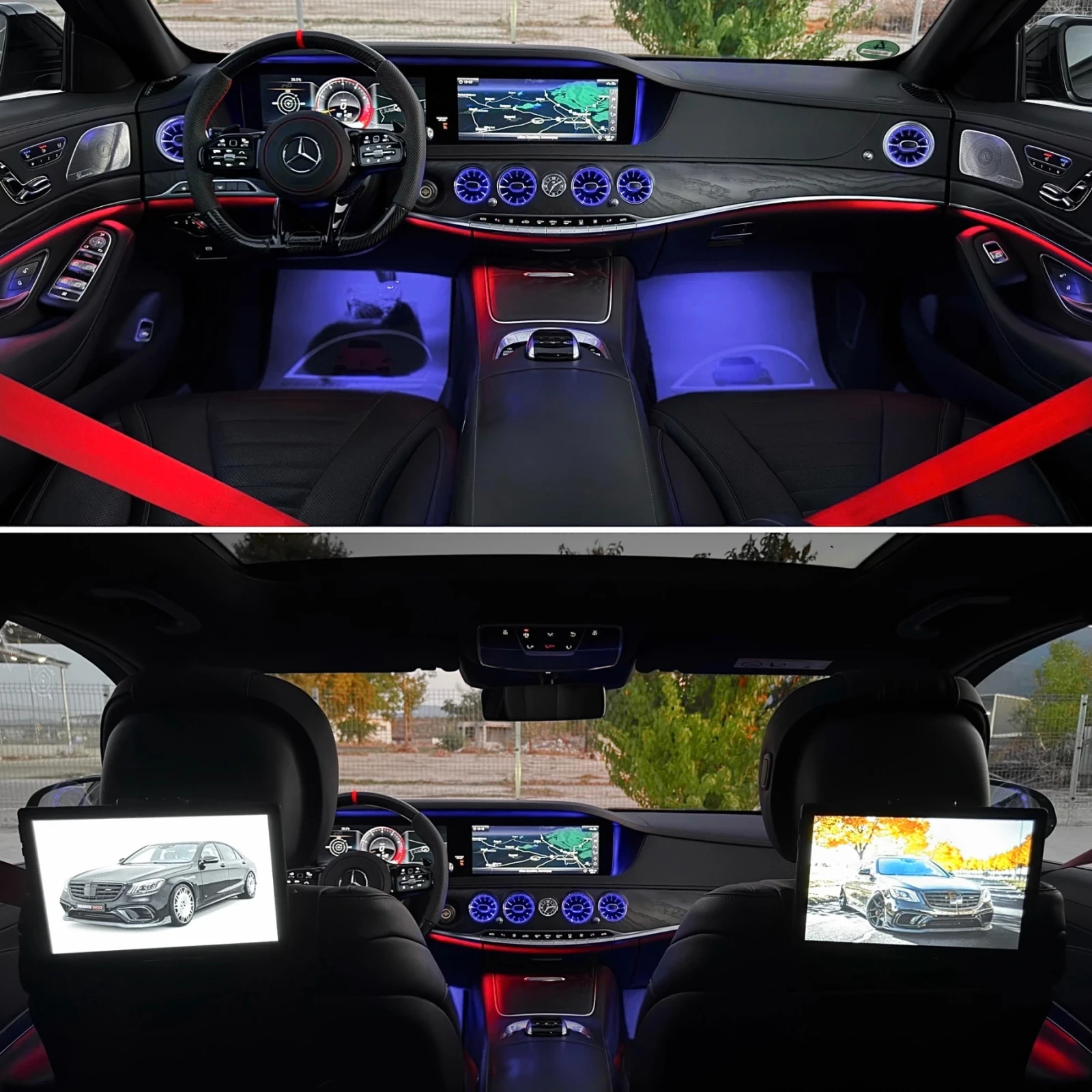 Mercedes-Benz S 400 BRABUS/ LONG/ 3xTV/ PANO/ 4MATIC/ 9G-Tronic/ | Mobile.bg � ����������� 9