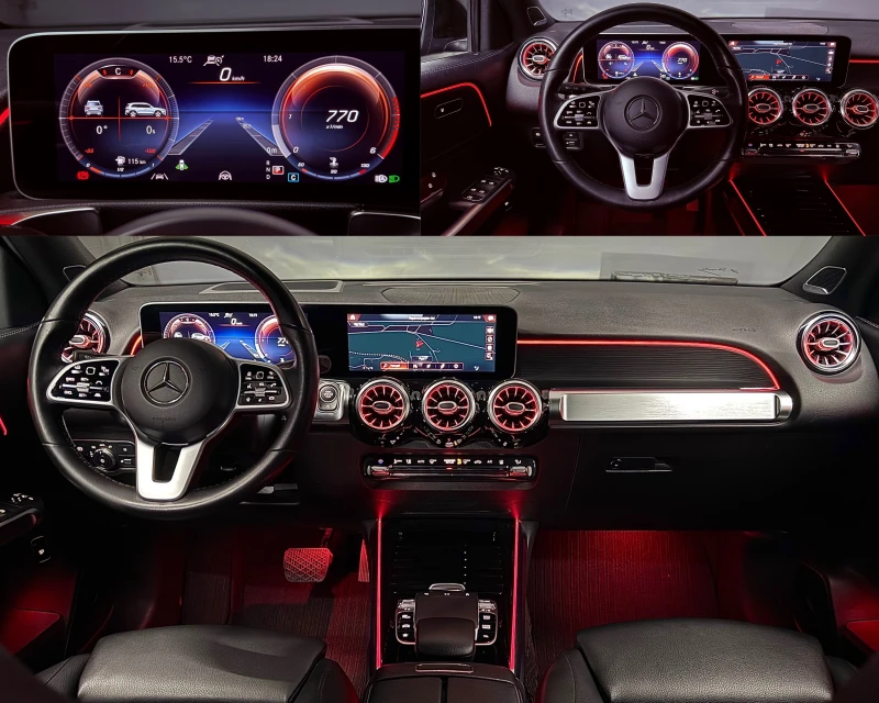 Mercedes-Benz GLB 4х4/220d/190kc/6+ 1/Печка/Масаж/Burmester/Keyless, снимка 6 - Автомобили и джипове - 49378256