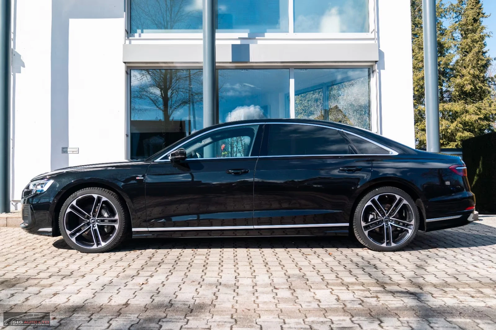Audi A8 50/286HP/LONG/21/SLINE/TV/HUD/360/PANO/MASS/456z, снимка 3 - Автомобили и джипове - 54753206