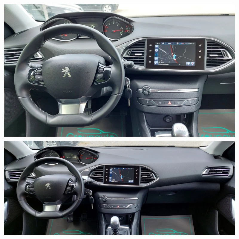 Peugeot 308 1.6HDI-120к.с/КЛИМАТРОНИК/НАВИГАЦИЯ/ПАРКТРОНИК!!!, снимка 11 - Автомобили и джипове - 42317694