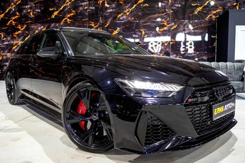 Audi Rs6 BLACK LINE FULL CARBON CERAMIC ПАНО ЛИЗИНГ 100%, снимка 4 - Автомобили и джипове - 52461436