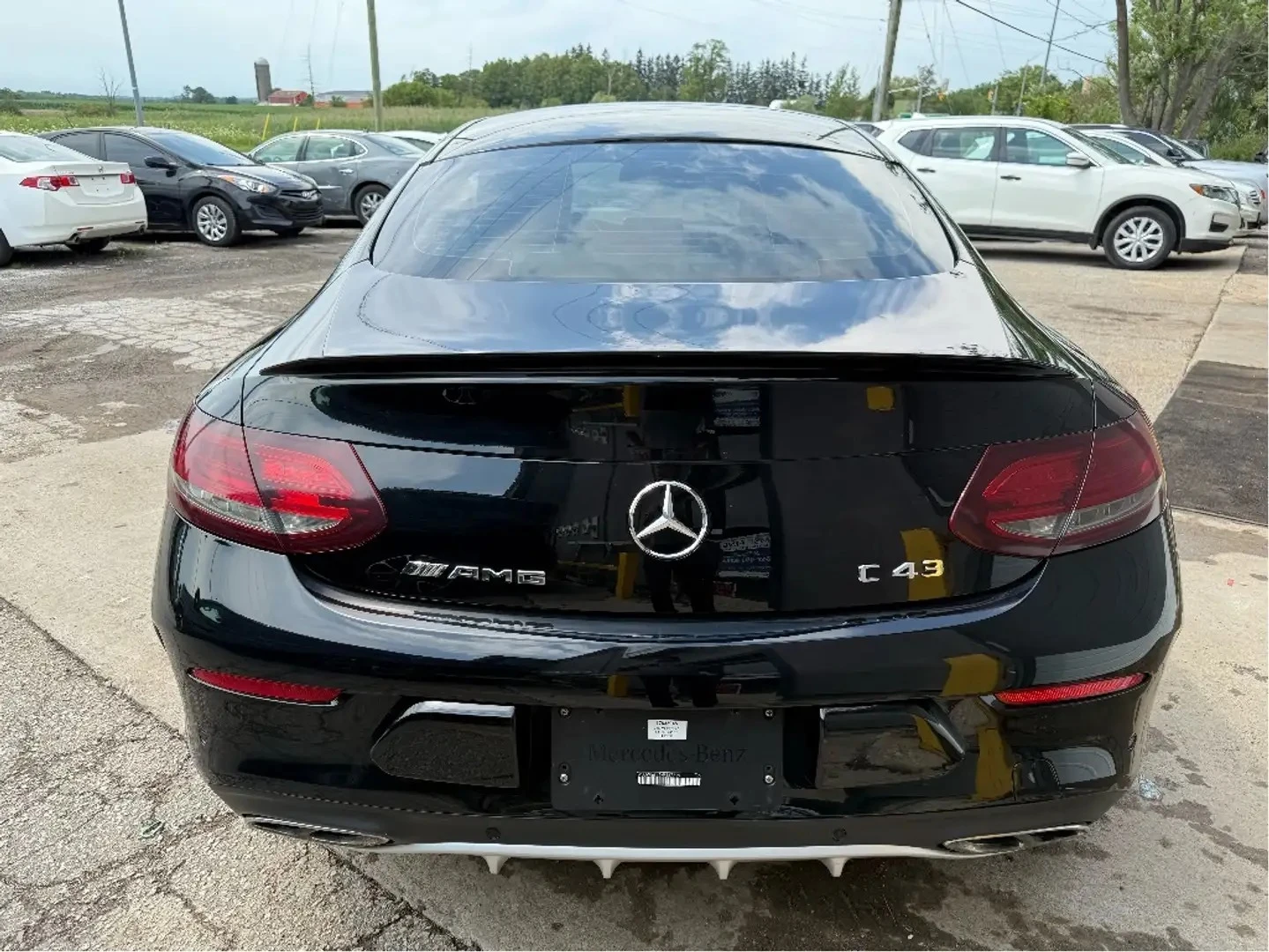Mercedes-Benz C 43 AMG ЧЕВРВЕНА КОЖА* ПОДГРЕВ* ОБДУХВ* BURMASTER* PANO* 3, снимка 4 - Автомобили и джипове - 55432071