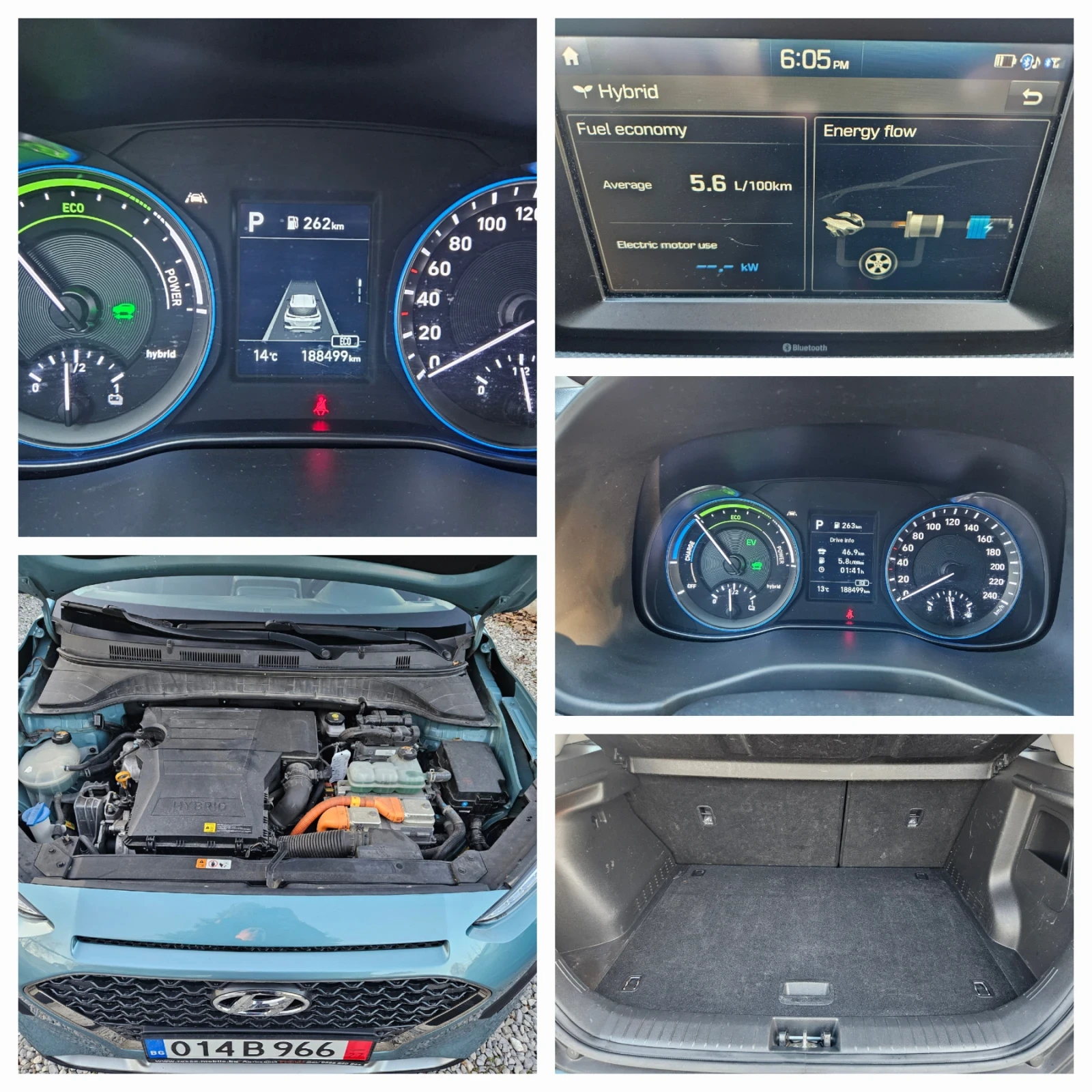 Hyundai Kona 1, 6 HIBRID | Mobile.bg � ����������� 13