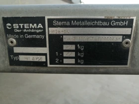 За автомобил Други Stema Germany 750kg Платформа за Мотори/ATV, снимка 10 - Ремаркета - 52999300