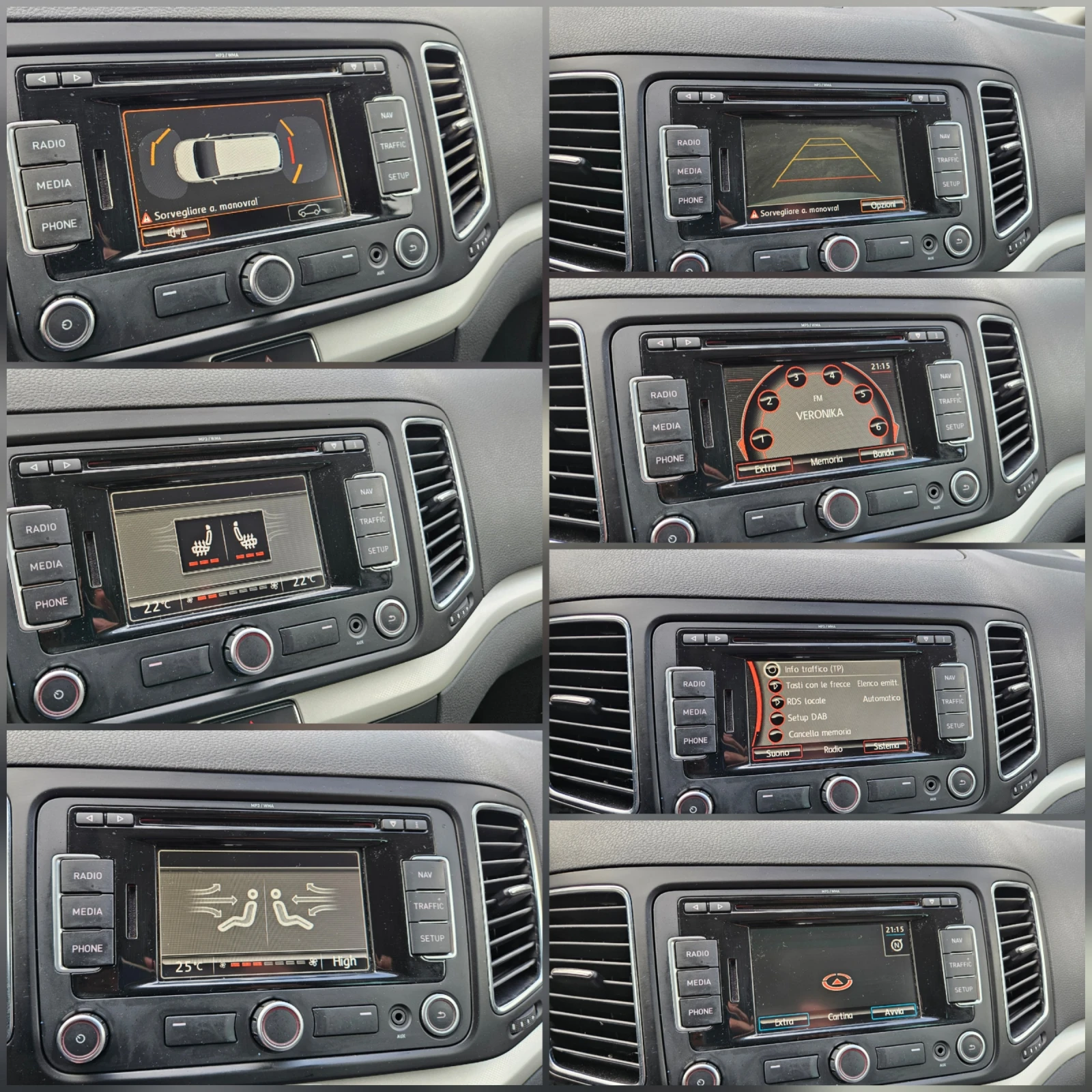 Seat Alhambra 2.0 Tdi AVTOMAT/NAVIG/7mesta/FR /UNIKAT, снимка 14 - Автомобили и джипове - 54002917