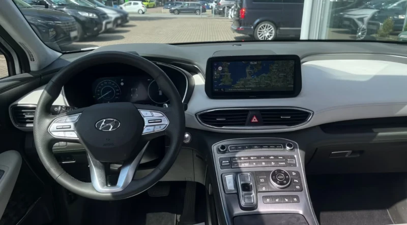 Hyundai Santa fe 1.6T-GDI/SIGNATURE/230HP/HYBRID/4WD/HUD/LED/371f, снимка 8 - Автомобили и джипове - 51019350