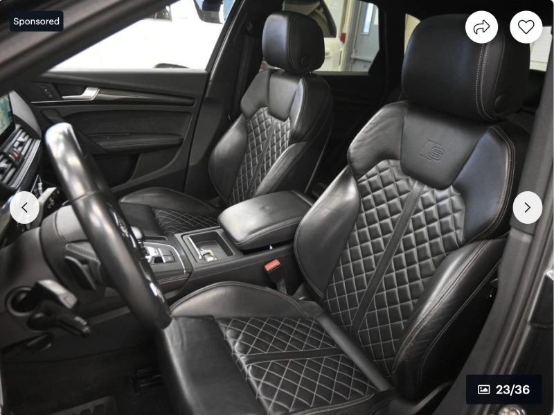 Audi SQ5 BANG* OLUFSEN* CARBON* LANE* ASSIST* 360КАМЕРА* , снимка 14 - Автомобили и джипове - 52458796