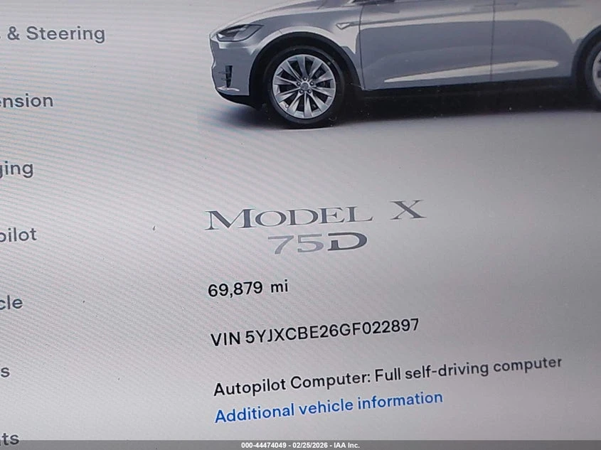Tesla Model X ELECTRIC All Wheel Drive, снимка 15 - Автомобили и джипове - 53829138