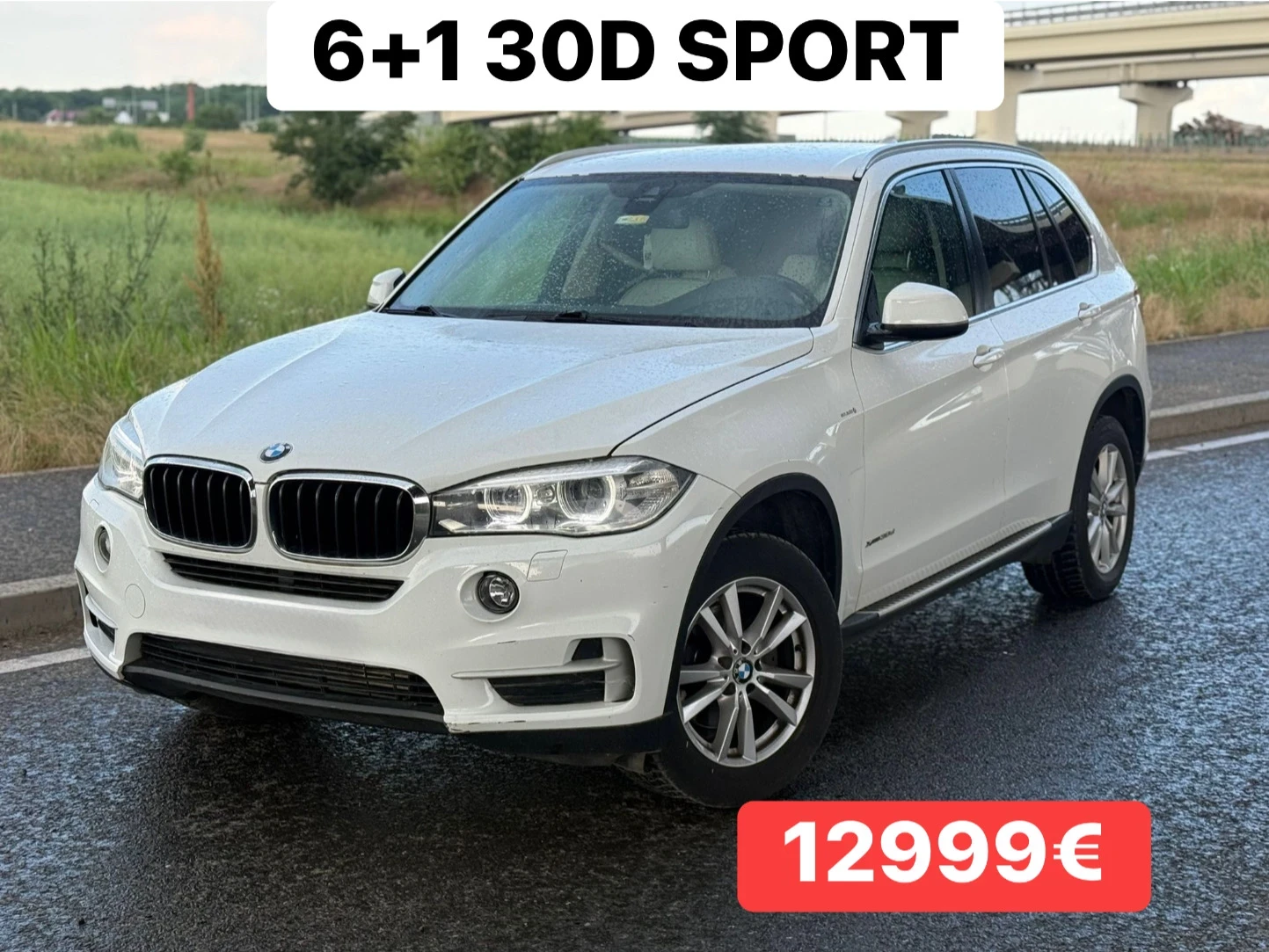 BMW X5 6+ 1* 30d* Sport* СНЕЖНО* БЯЛ