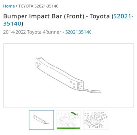 Toyota 4runner оригинални части 2014-2022, снимка 6
