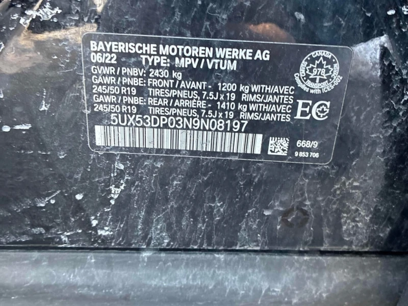 BMW X3 2022 xDrive30i * CARFAX * БЕЗ ПЪРВОНАЧАЛНА ВНОСКА, снимка 16 - Автомобили и джипове - 52921988