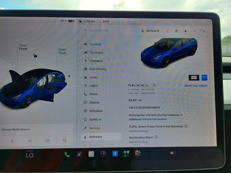 Tesla Model 3 Awd Long Range / Carfax / Автокредит, снимка 9 - Автомобили и джипове - 56295532