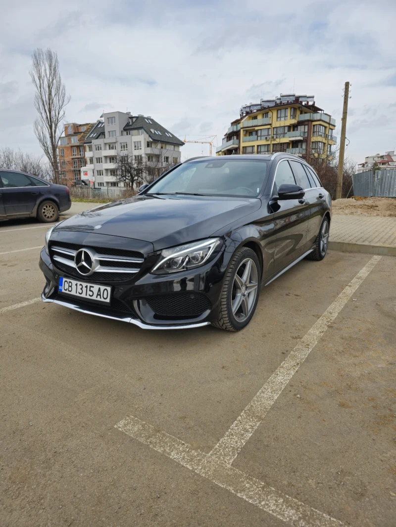 Mercedes-Benz C 220 AMG, 7G, FULL LED,  Панорама, снимка 1 - Автомобили и джипове - 49556557