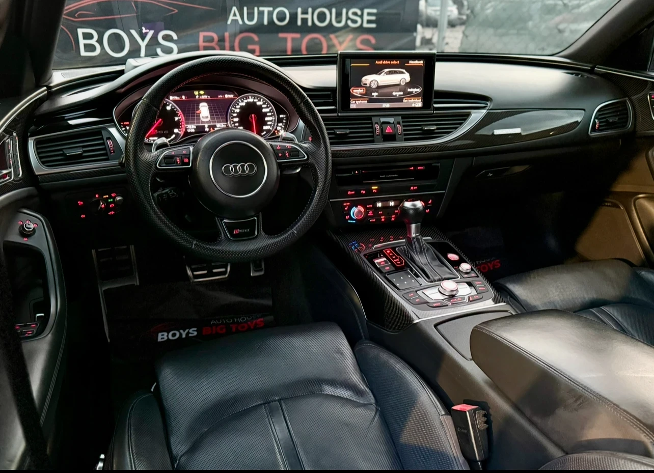 Audi Rs6 4.0* TFSI* 650+ + * Carbon* Обдухване* Подгрев* He - изображение 10