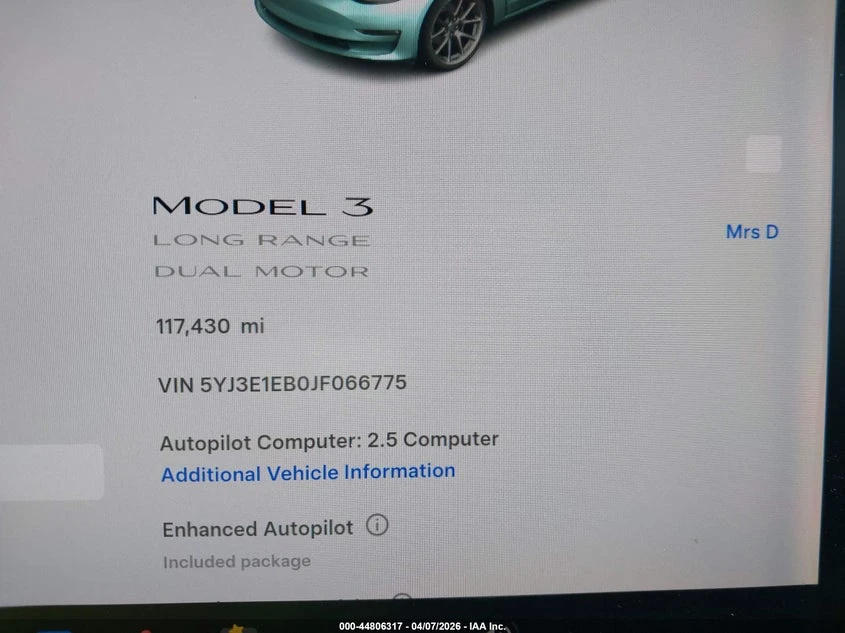 Tesla Model 3 Long Range Battery AWD, снимка 7 - Автомобили и джипове - 54455644