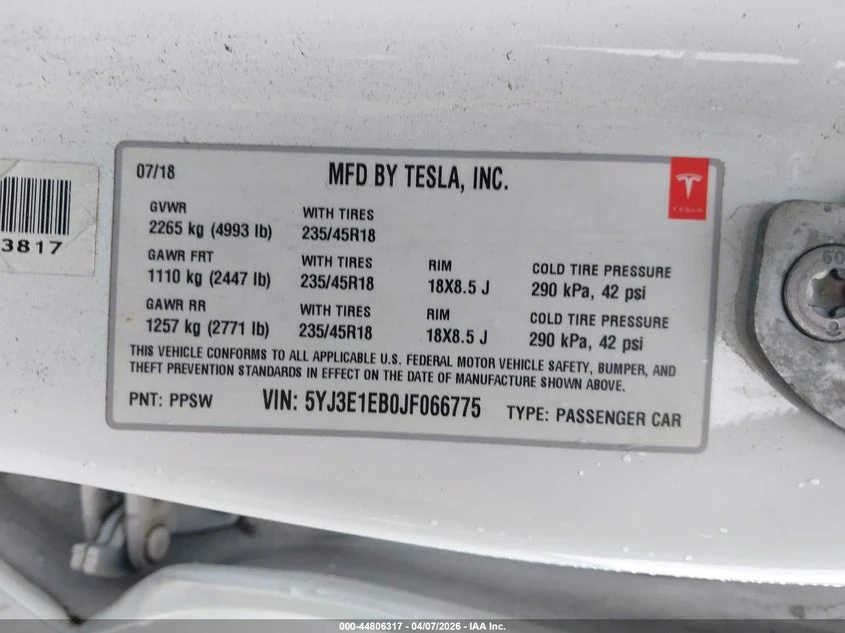 Tesla Model 3 Long Range Battery AWD, снимка 9 - Автомобили и джипове - 54455644