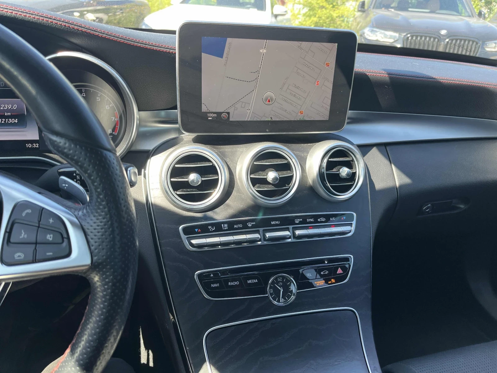 Mercedes-Benz C 450 AMG AMG-pack* Night Pack* Back cam* Brum* HUD* Шибидах, снимка 9 - Автомобили и джипове - 55605820