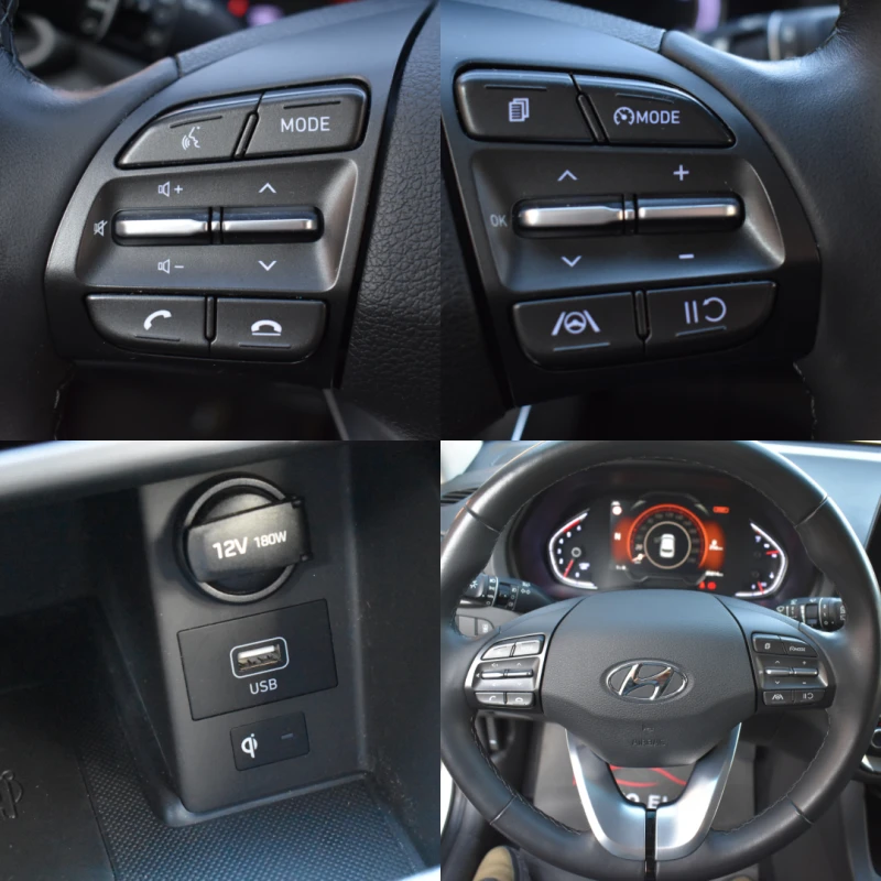 Hyundai I30 1.6GRDI-MILD HYBRID-48V-LED-KEYLESSGO-ГАРАНЦИЯ-НОВ, снимка 12 - Автомобили и джипове - 49089997