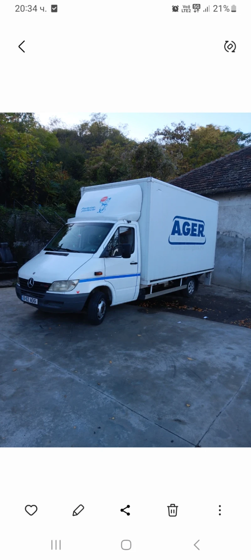 Mercedes-Benz Sprinter 413 В категория падащ борд , снимка 3 - Бусове и автобуси - 52593783