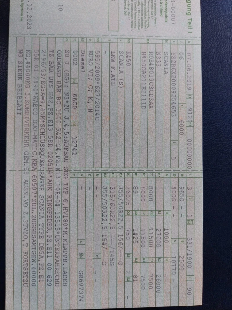 Scania R 450 6X2 / BDF / контейнеровоз, снимка 17 - Камиони - 53332686