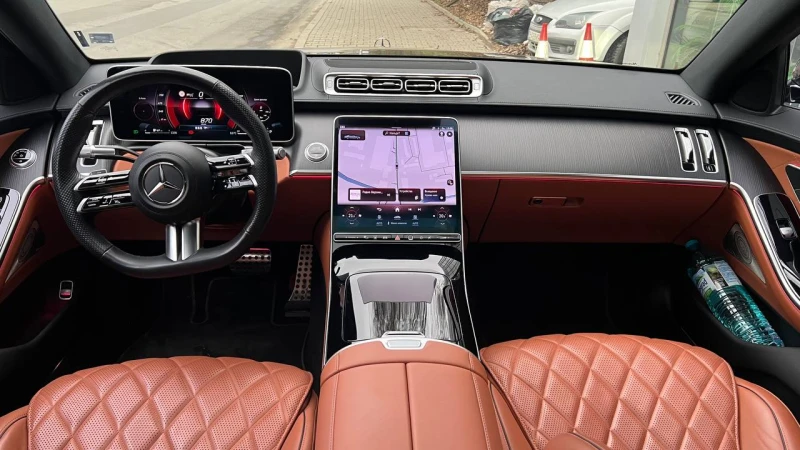 Mercedes-Benz S 400 d Long 4Matic AMG Line = MGT Select 2 = Гаранция, снимка 10 - Автомобили и джипове - 52692329