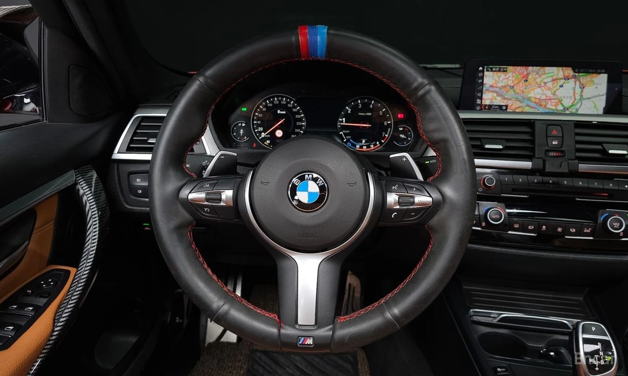 BMW 330 M SPORT* SHADOW LINE* КОЖА* ПОДГРЕВ* ПАНО* HEAD UP, снимка 11 - Автомобили и джипове - 54635693