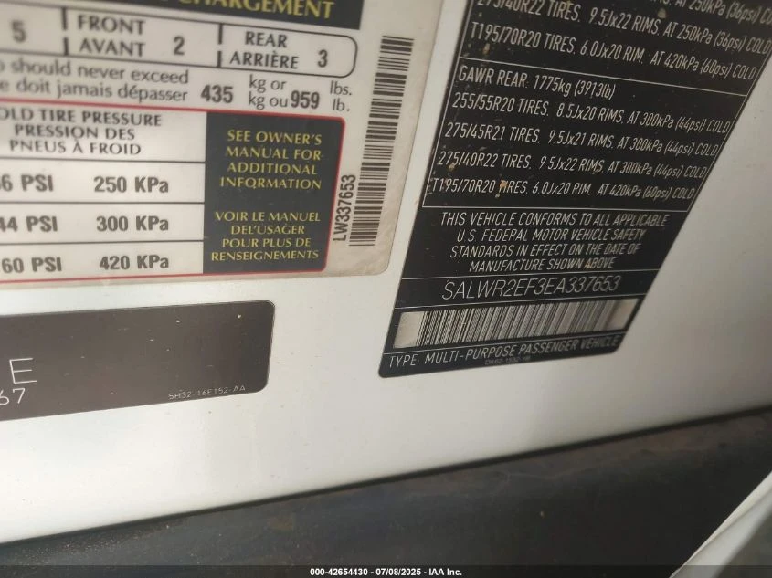 Land Rover Range rover 5.0L V-8 DI, DOHC, VVT, SUPERCHARGER, 510HP 4X4 | Mobile.bg   16