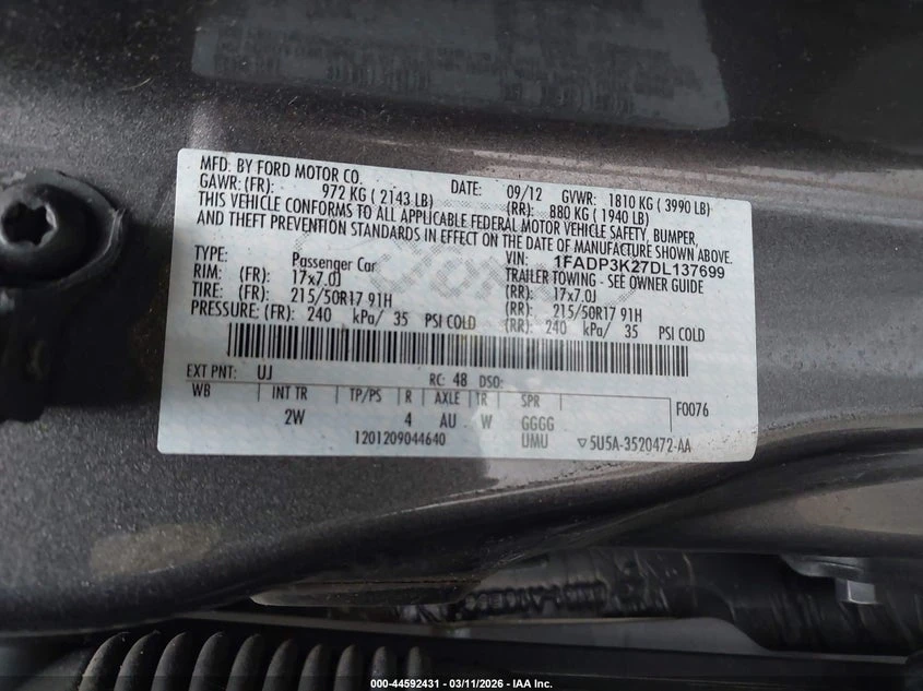 Ford Focus 2.0L I-4 DI, DOHC, VVT, 160HP Front Wheel Drive | Mobile.bg � ����������� 9