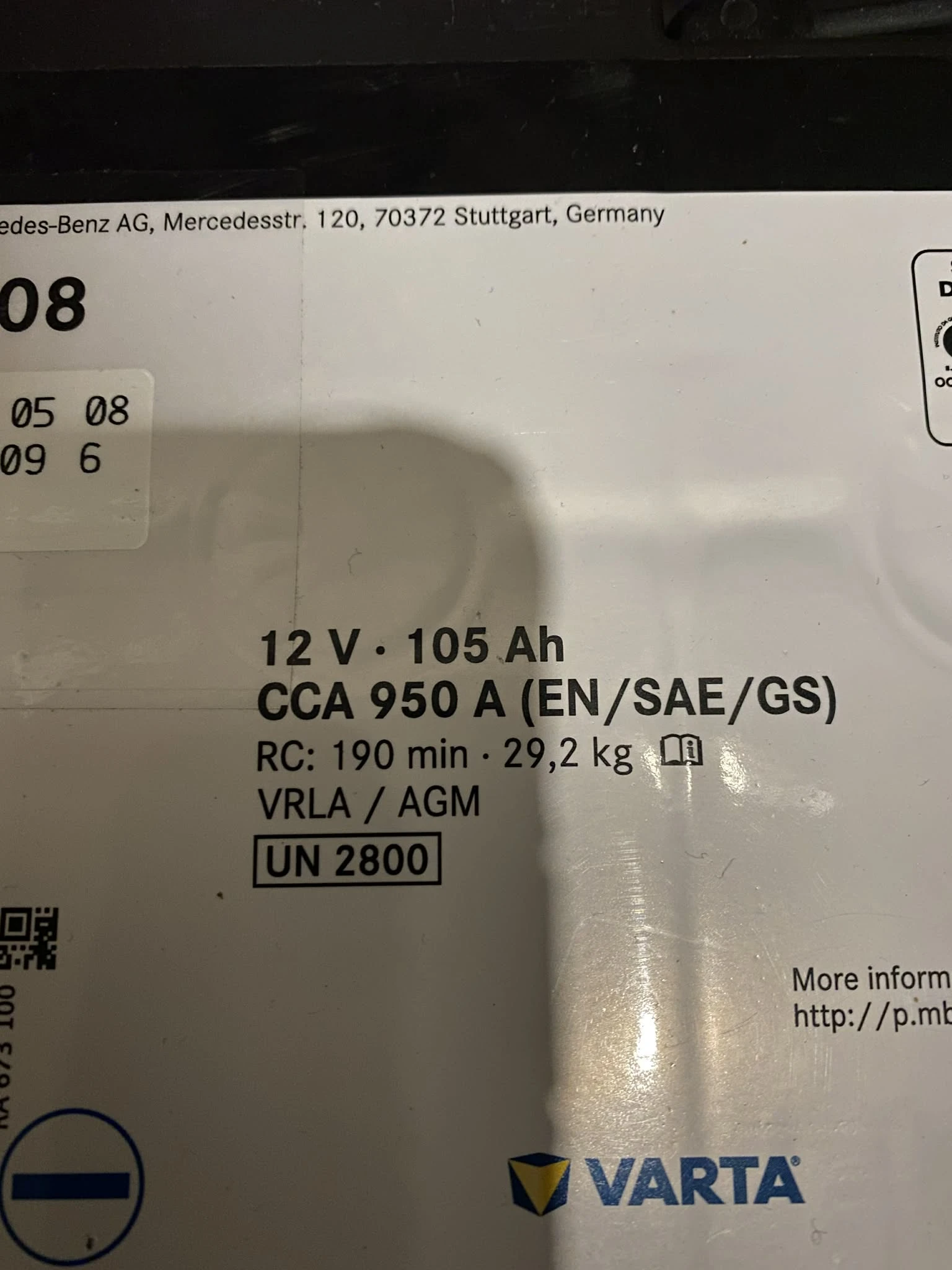 ���������� ��������/Mercedes ���������� 105 ���/� ���/AGM Varta/����� | Mobile.bg � ����������� 4