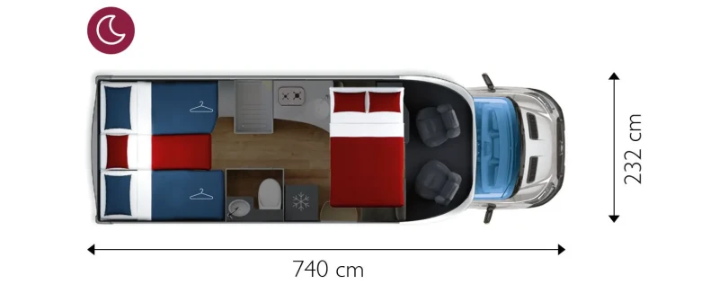 Кемпер Giottiline SIENA 395 Automatic, снимка 8 - Каравани и кемпери - 49460350