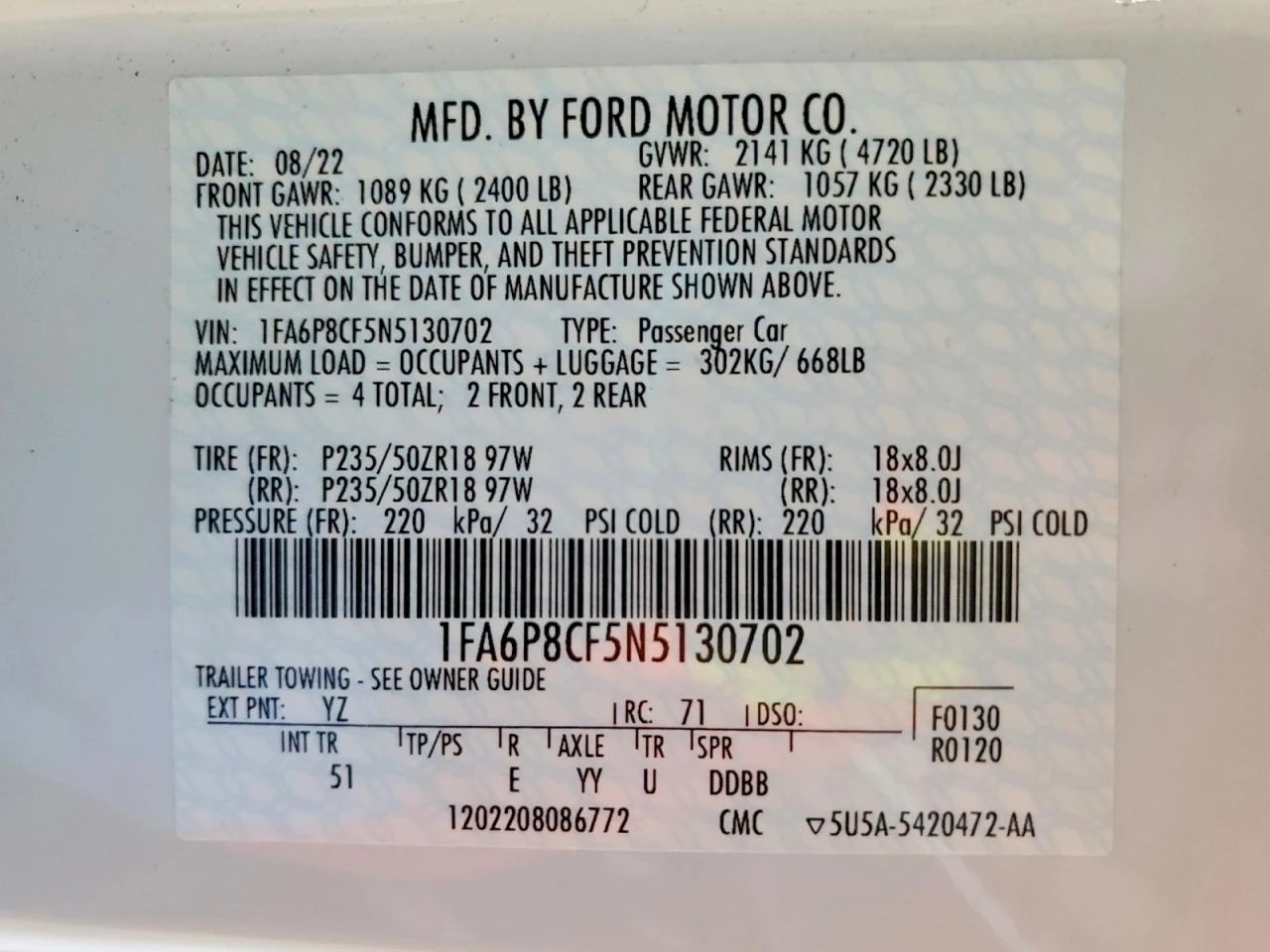 Ford Mustang GT Fastback, снимка 12 - Автомобили и джипове - 54247871