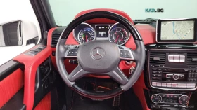 Mercedes-Benz G 63 AMG ЧЕРВЕНАКОЖА* ОБДУХВ* НАВИ* ПАНО, снимка 11