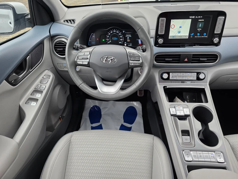 Hyundai Kona Бяла Кожа, Всички Екстри, снимка 12 - Автомобили и джипове - 52416973