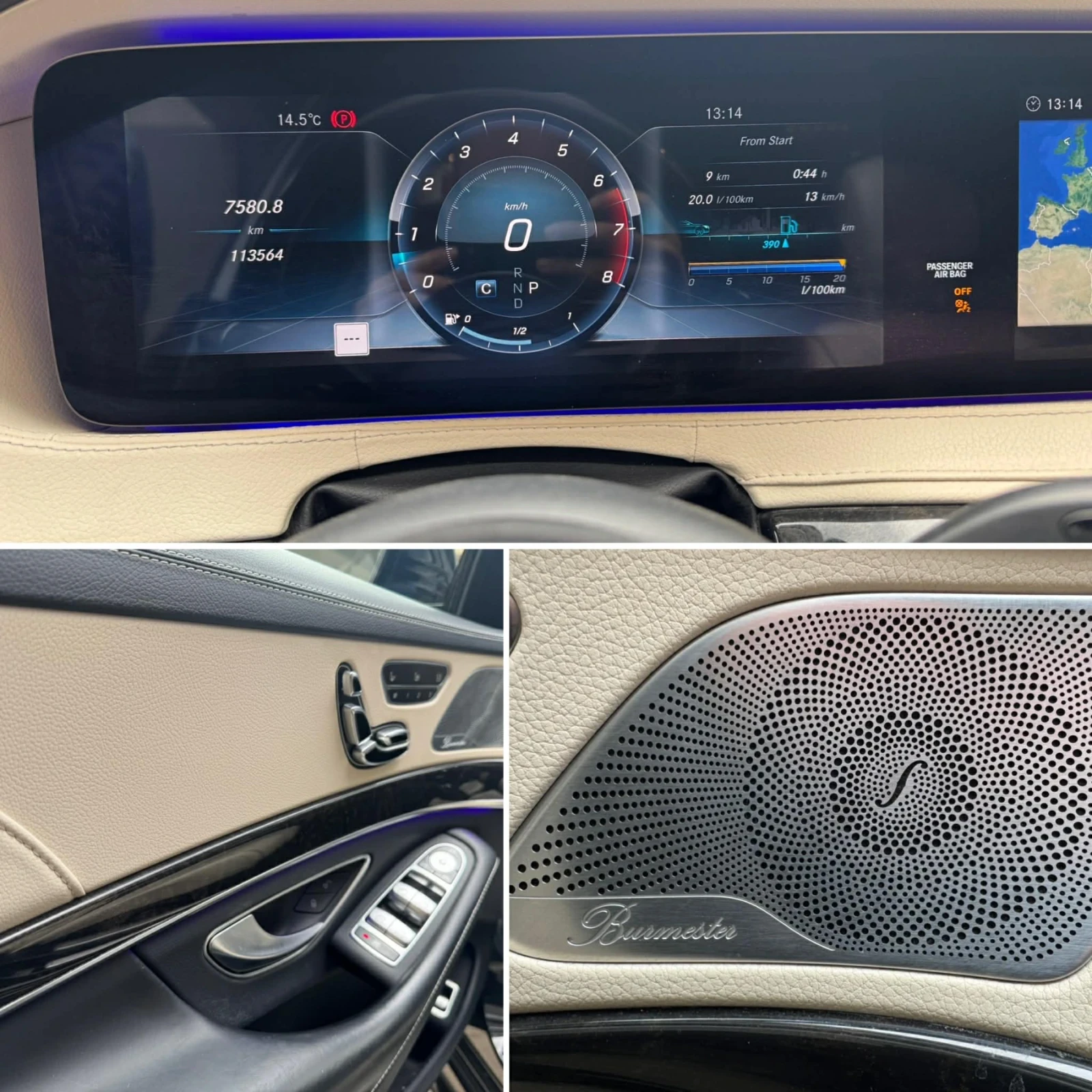 Mercedes-Benz S 560 MERCEDES S560 FACELIFT 4x4 Black  | Mobile.bg � ����������� 10