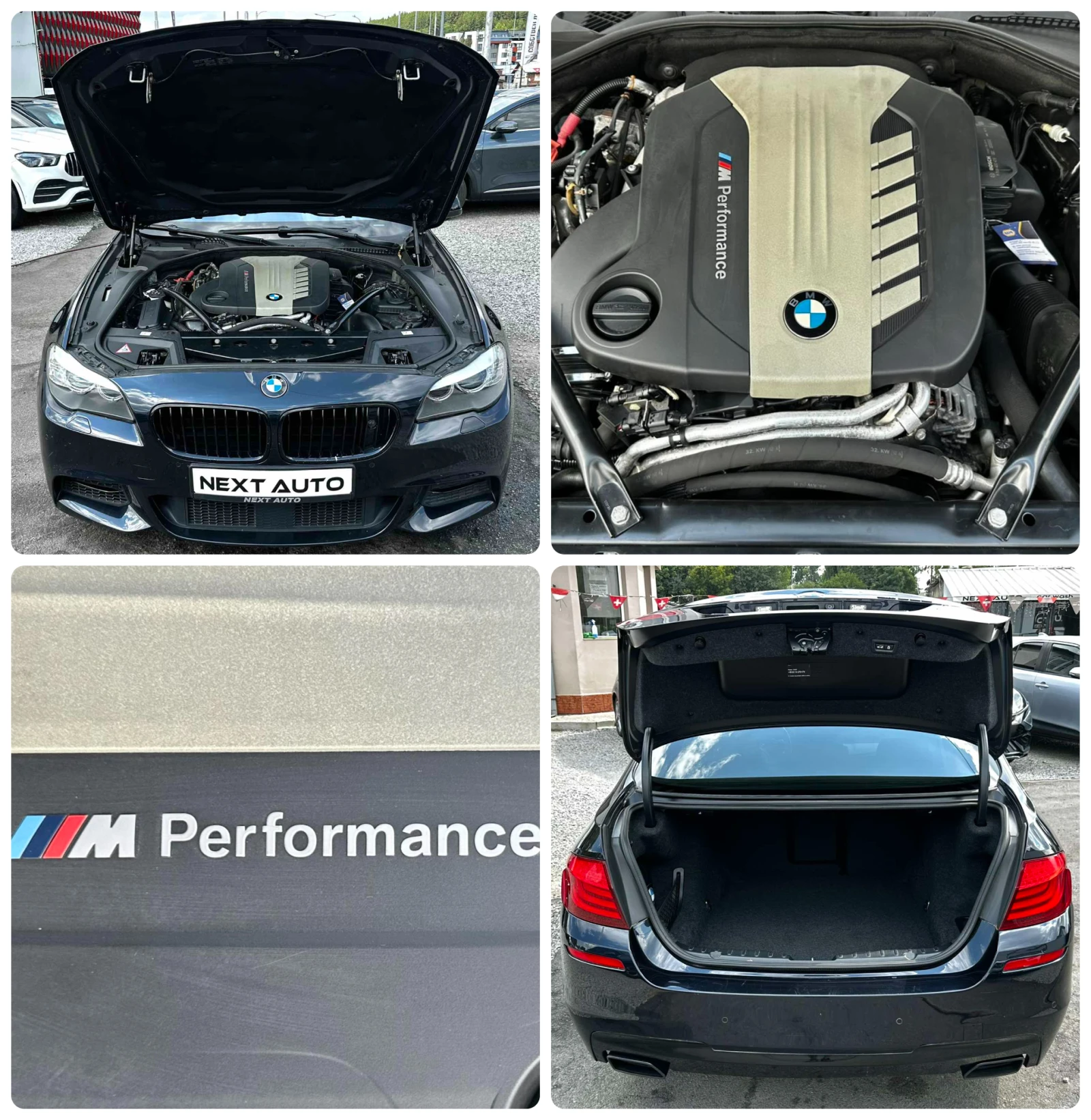 BMW 550 D 381HP SOFT CLOSE NIGHT VISION HUD ОБДУХВАНЕ FULL, снимка 15 - Автомобили и джипове - 56117915