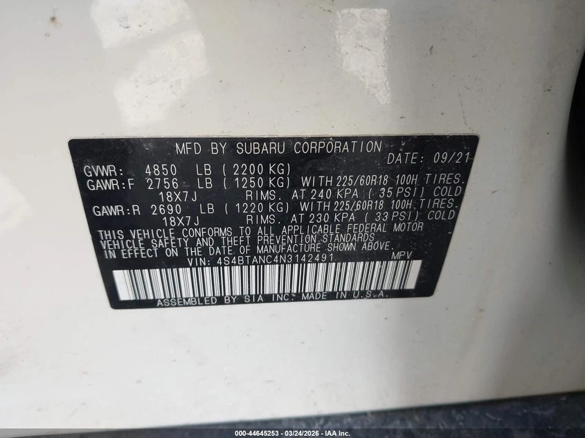 Subaru Outback 2.5l Limited, снимка 9 - Автомобили и джипове - 54315768