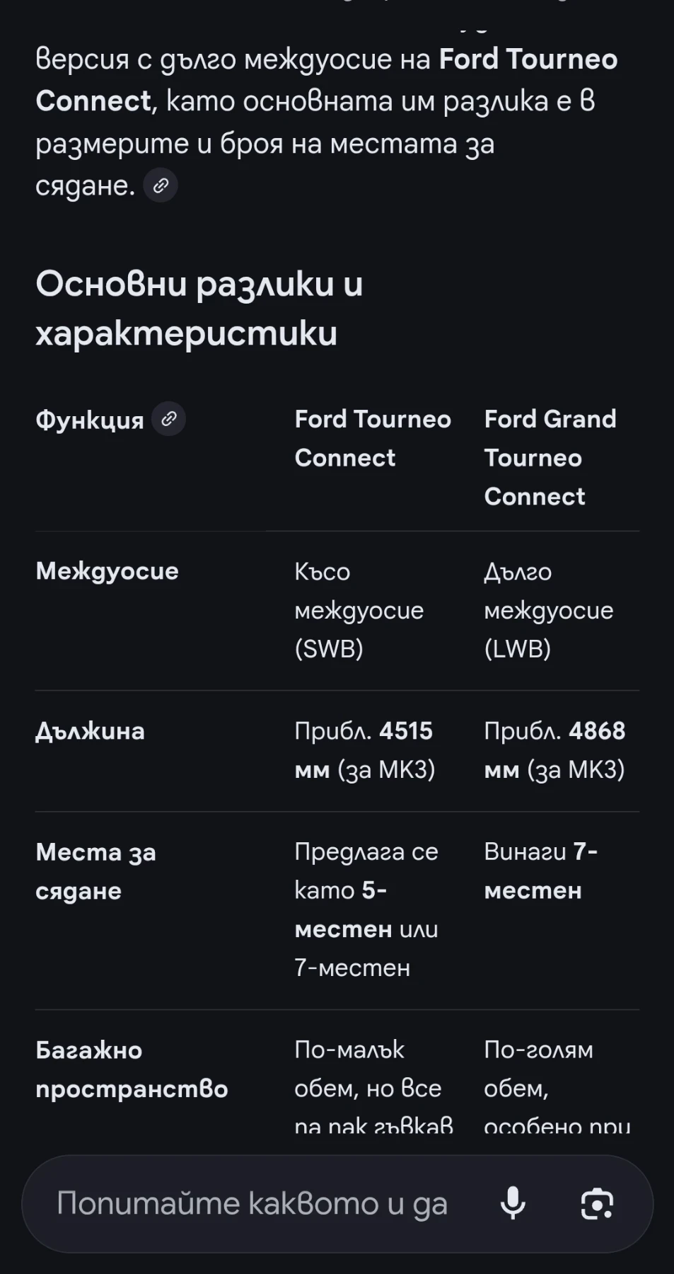 Ford Tourneo Connect Grand tourneo connect 6+ 1   1.5tdci | Mobile.bg   15