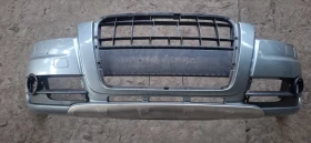 Audi A6 Allroad C6 4F 4FH 4F0807061 предна броня LY7E Condor Gray (Кондорово сиво), снимка 2