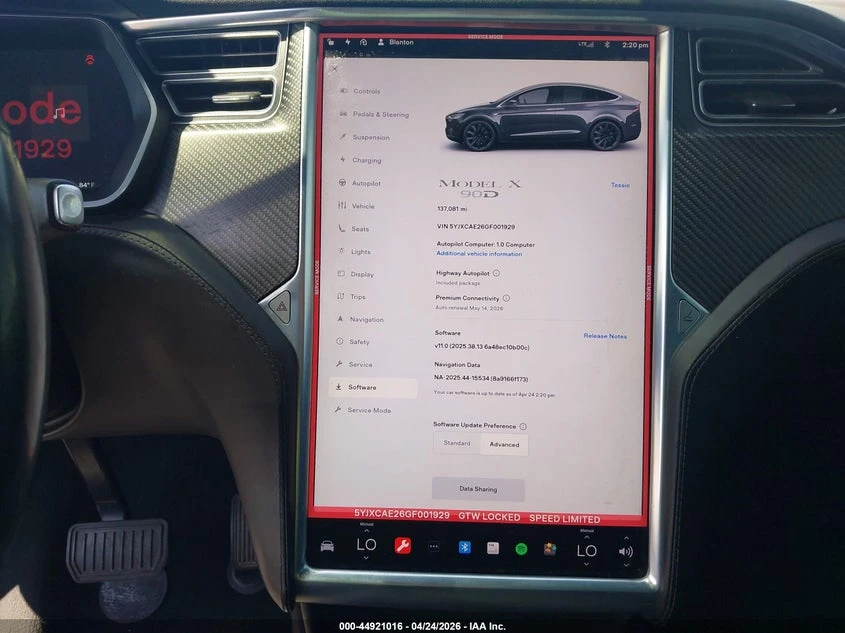 Tesla Model X 60D/70D/75D/90D, снимка 7 - Автомобили и джипове - 54906863