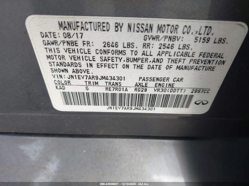 Infiniti Q50 3.0L V-6 DI, DOHC, VVT, TURBO, 300HP All Wheel, снимка 14 - Автомобили и джипове - 53342793