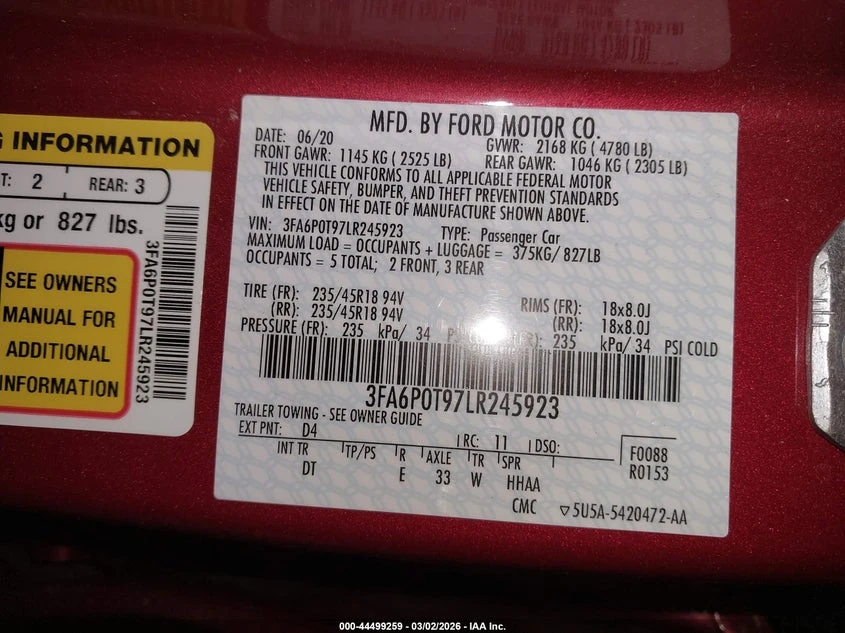 Ford Fusion 2.0l Se, снимка 9 - Автомобили и джипове - 54310806