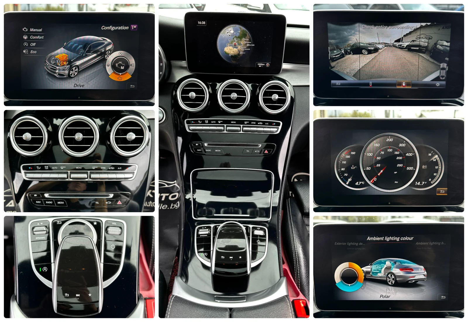 Mercedes-Benz C 220 AMG LINE PANO BURMESTER HUD BLIND SPOT EU6B | Mobile.bg � ����������� 13