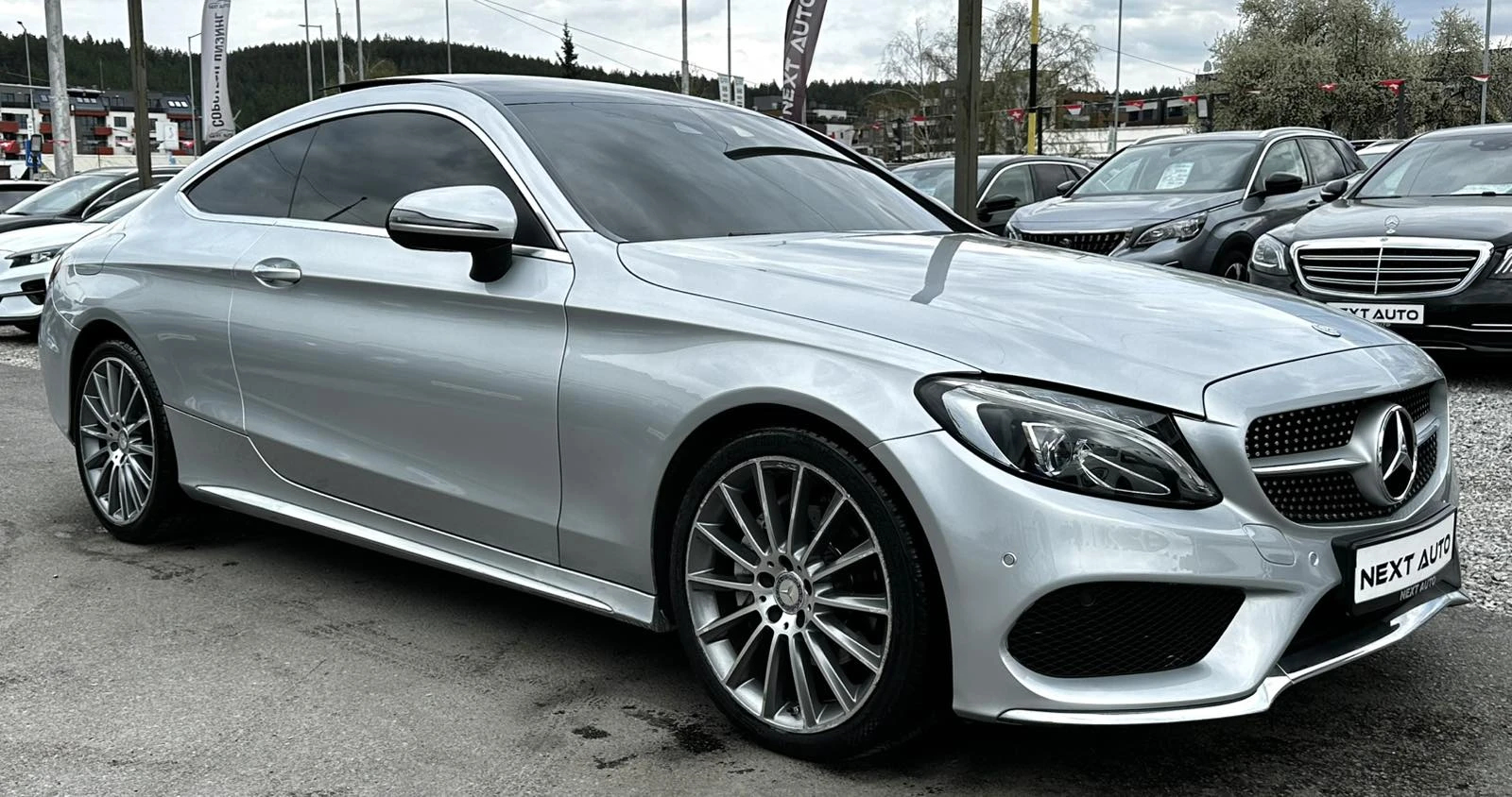 Mercedes-Benz C 220 AMG LINE PANO BURMESTER HUD BLIND SPOT EU6B | Mobile.bg � ����������� 3