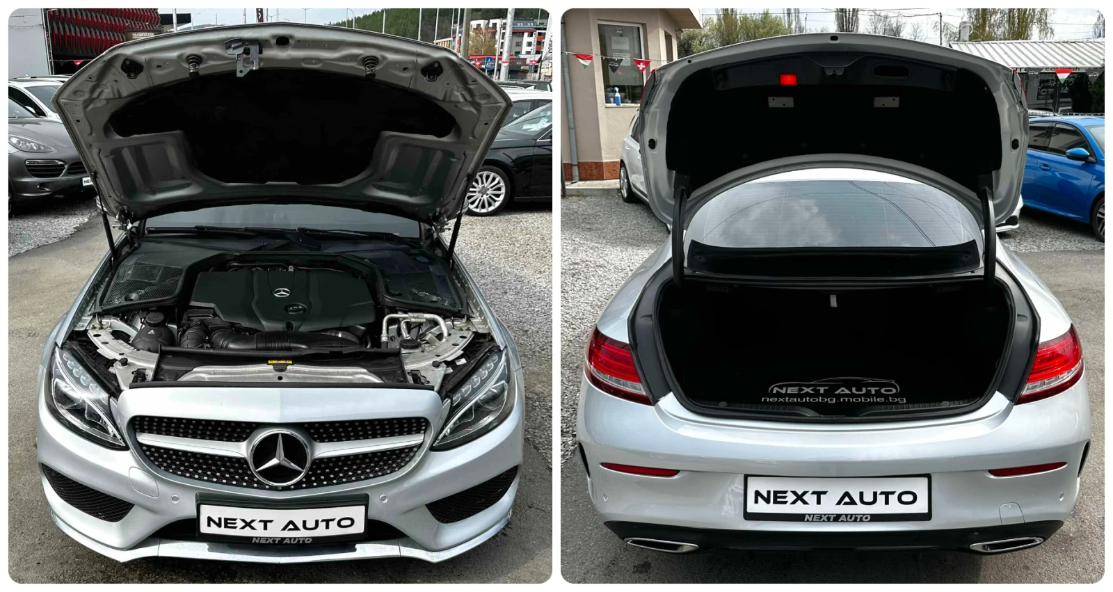 Mercedes-Benz C 220 AMG LINE PANO BURMESTER HUD BLIND SPOT EU6B | Mobile.bg � ����������� 15