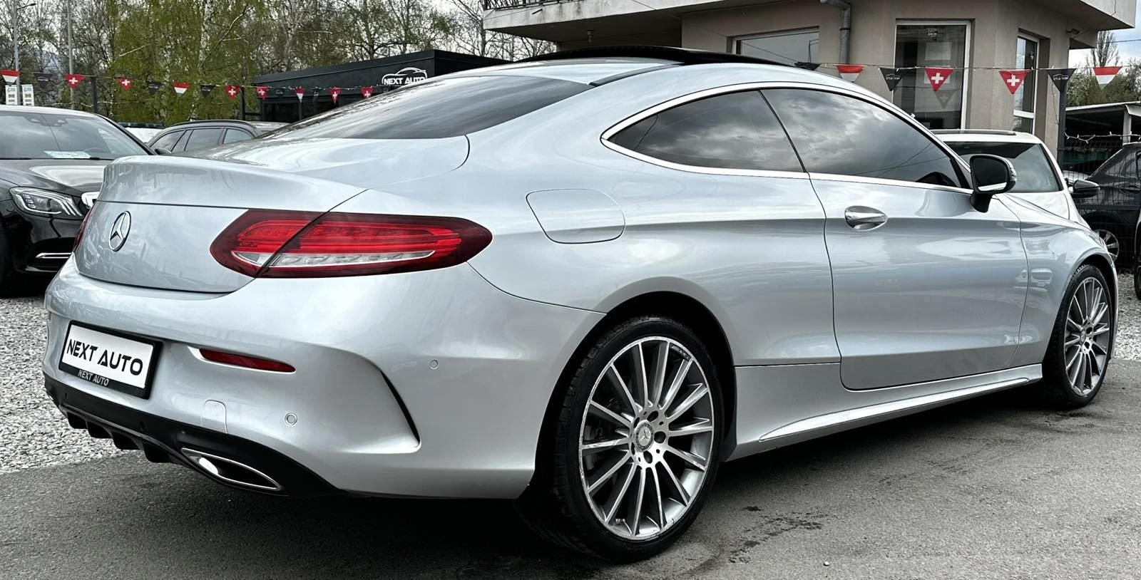 Mercedes-Benz C 220 AMG LINE PANO BURMESTER HUD BLIND SPOT EU6B | Mobile.bg � ����������� 5