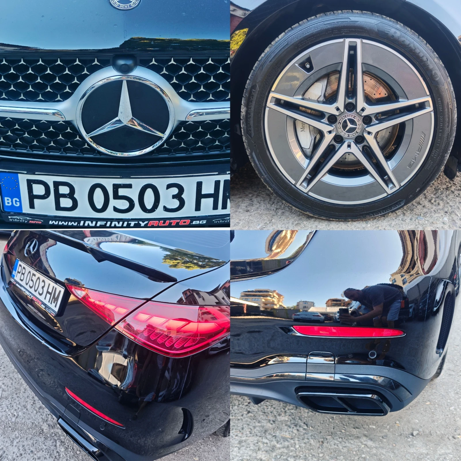 Mercedes-Benz C 200 AMG, 4-MATIC, HYBRID, АМБИЕНТ, ДИСТРОНИК, ФУЛ! , снимка 8 - Автомобили и джипове - 56279132